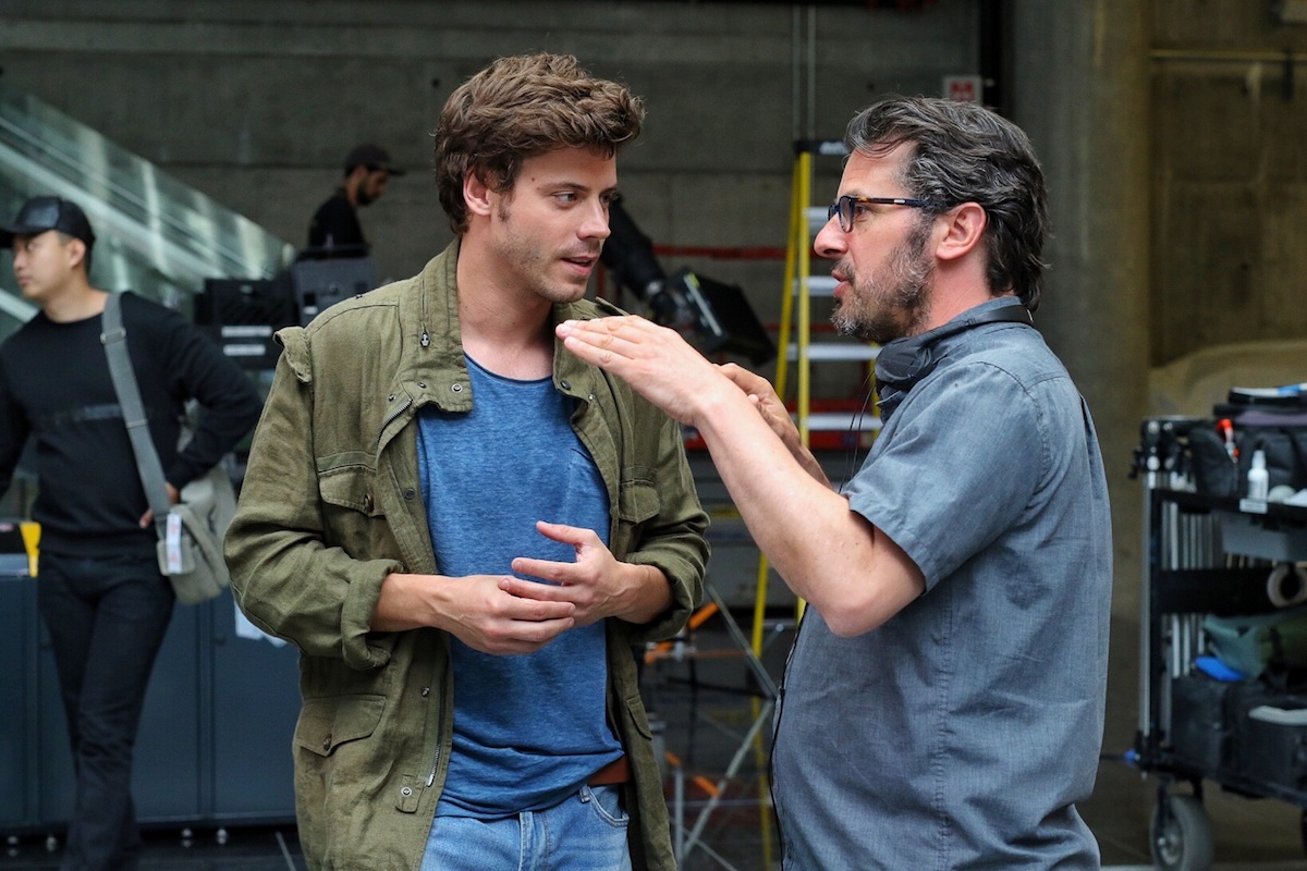 François Arnaud et Patrick Demers sur le tournage de «Origami»