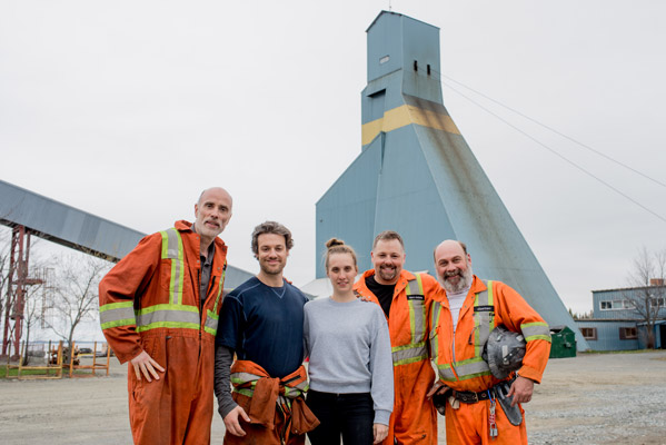 James Hyndman, Mickaël Gouin, Sophie Dupuis, Sébastien Leblanc et Jean-Francois Boudreau