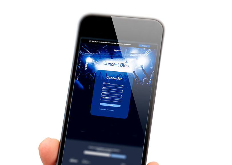 Application mobile leconcertbleu -