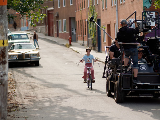 «La petite et le vieux» (tournage)