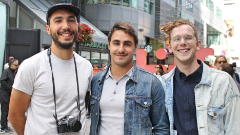 Le directeur photo Antoine Benhini, le réalisateur Gabriel Savignac et le producteur Jérémie Boucher