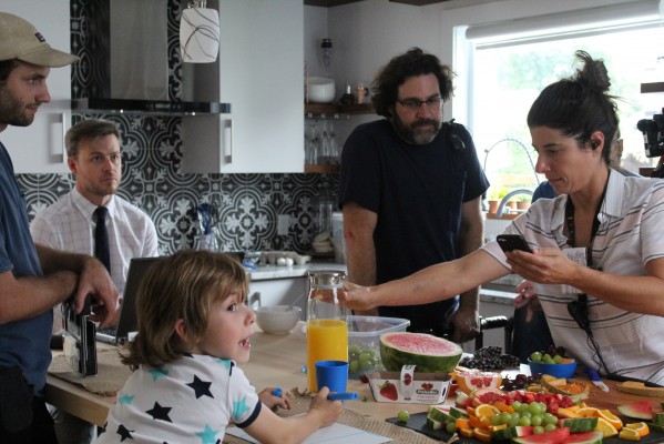 Tournage du film «Le guide de la famille parfaite»