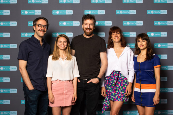 François Létourneau, Marilyn Castonguay, Patrice Robitaille, Karine Gonthier-Hyndman et Sophie Desmarais