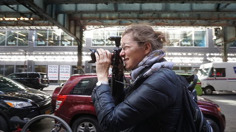 Jennifer Alleyn sur le tournage de «Impetus»